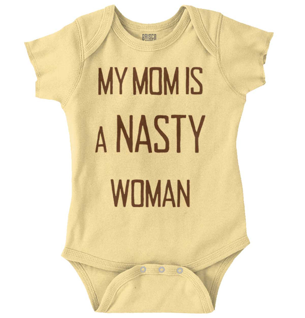 Nasty Woman Romper Bodysuit-Direct To Garment Print-Brisco Baby