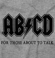 AB CD Infant Toddler T Shirt-Direct To Garment Print-Brisco Baby