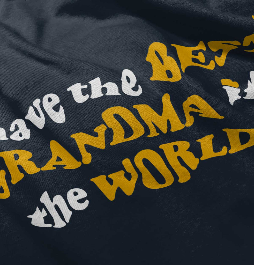 Best Grandma In The World Infant Toddler T Shirt-Direct To Garment Print-Brisco Baby
