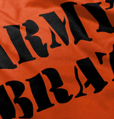 Army Brat Infant Toddler T Shirt-Direct To Garment Print-Brisco Baby