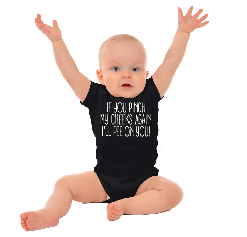 I'll Pee on You Romper Bodysuit-Direct To Garment Print-Brisco Baby