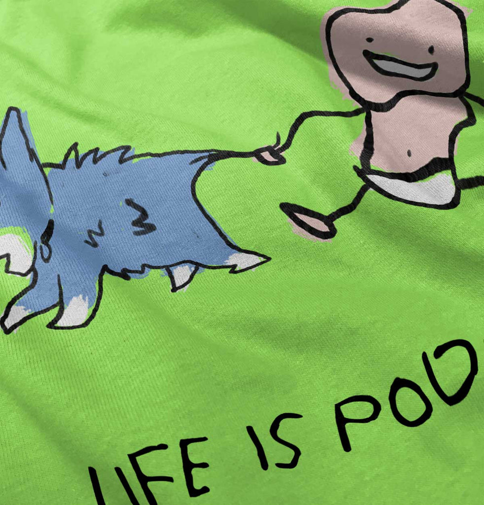 Dog Tail Romper Bodysuit-Direct To Garment Print-Brisco Baby