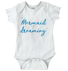 Mermaid Dreaming Romper Bodysuit-Direct To Garment Print-Brisco Baby