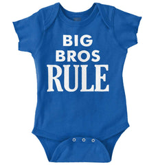 Big Bros Rule Romper Bodysuit-Direct To Garment Print-Brisco Baby
