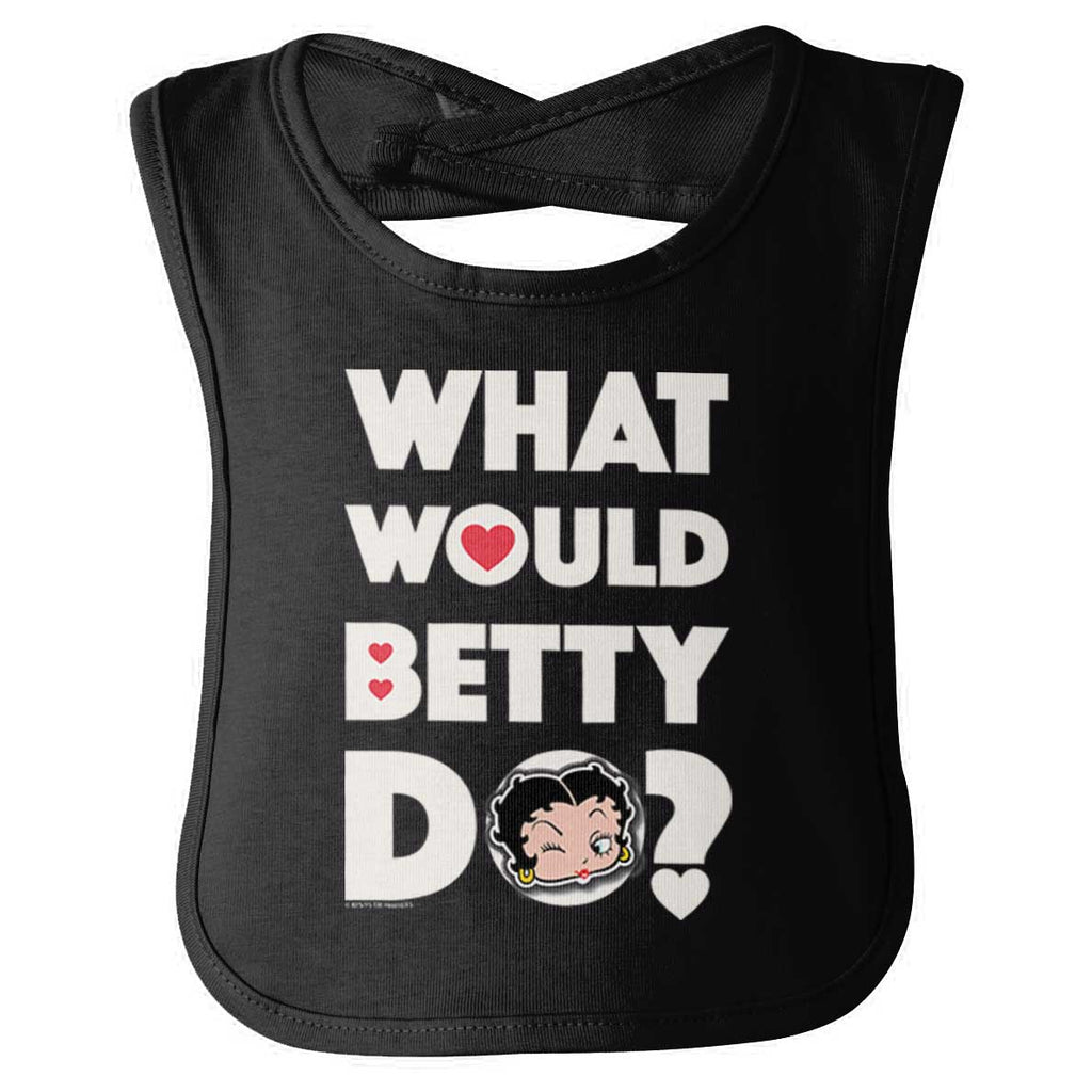 What Would Betty Do Infant Baby Bib-Direct To Garment Print-Brisco Baby