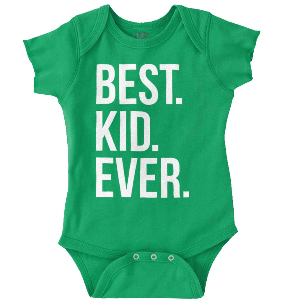 Best Kid Ever Romper Bodysuit-Direct To Garment Print-Brisco Baby