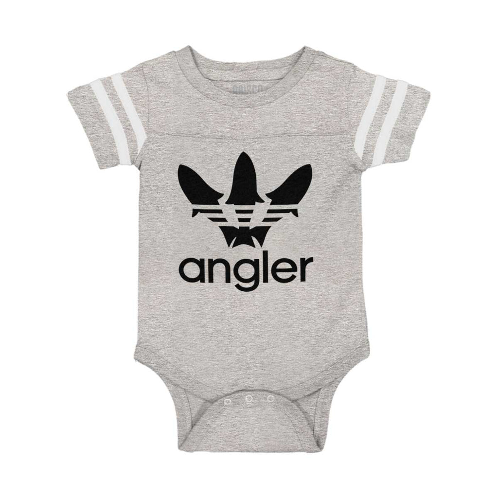Angler Football Bodysuit-Direct To Garment Print-Brisco Baby