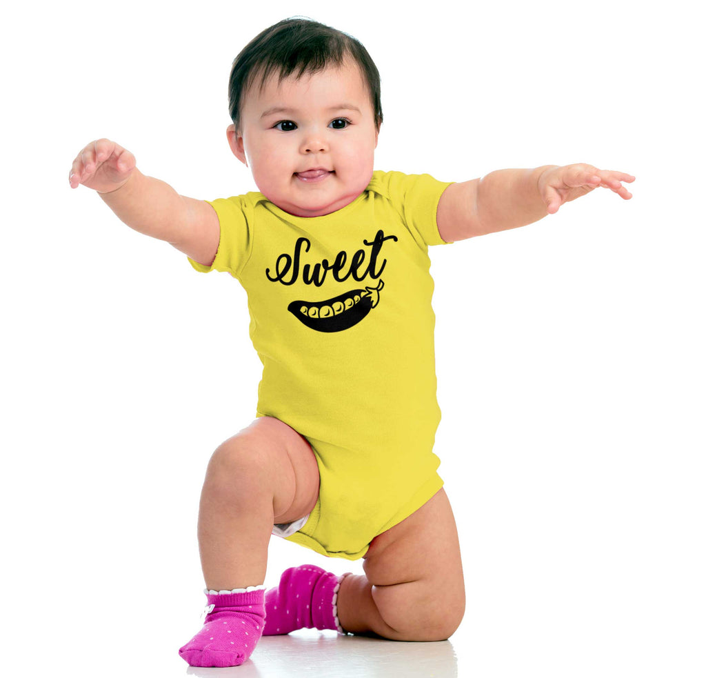 Sweet Pea Romper Bodysuit-Direct To Garment Print-Brisco Baby