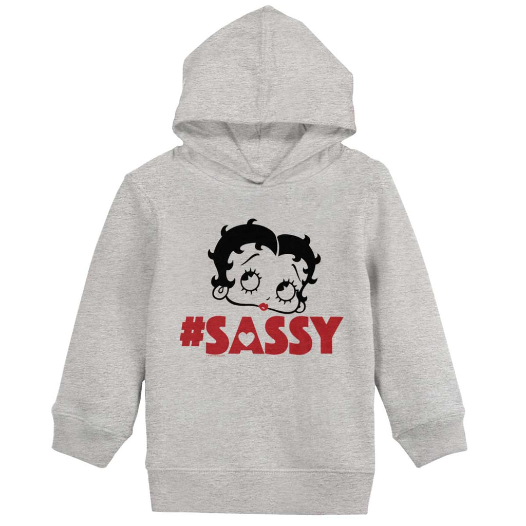 Cartoon Sassy Toddler Pullover Hoodie-Direct To Garment Print-Brisco Baby