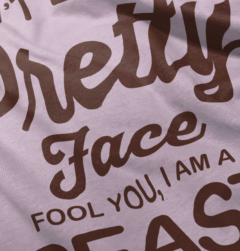 Pretty Face Infant Toddler T Shirt-Direct To Garment Print-Brisco Baby