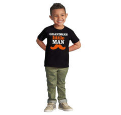 Grandmas Little Man Infant Toddler T Shirt-Direct To Garment Print-Brisco Baby