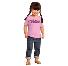 No Hablo Infant Toddler T Shirt-Direct To Garment Print-Brisco Baby