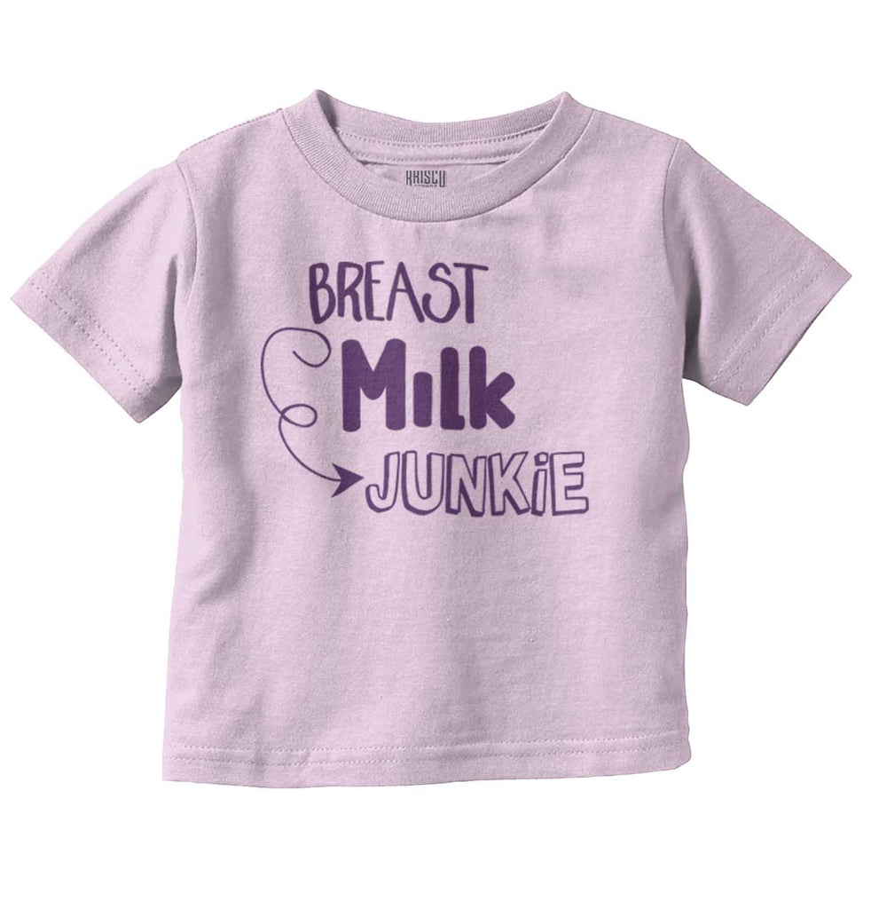 Milk Junkie Infant Toddler T Shirt-Direct To Garment Print-Brisco Baby