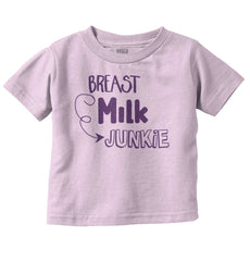 Milk Junkie Infant Toddler T Shirt-Direct To Garment Print-Brisco Baby