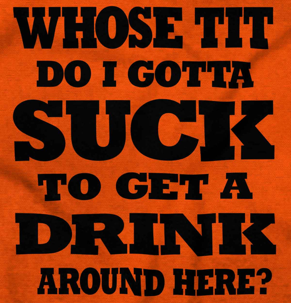 Get A Drink Romper Bodysuit-Direct To Garment Print-Brisco Baby