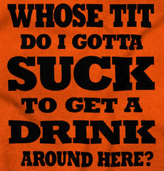 Get A Drink Romper Bodysuit-Direct To Garment Print-Brisco Baby