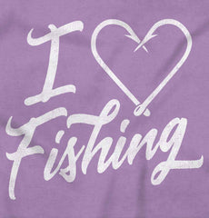 I Love Fishing Trimed Colored Bib-Direct To Garment Print-Brisco Baby
