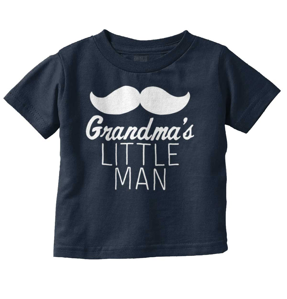Grandma's Little Man Infant Toddler T Shirt-Direct To Garment Print-Brisco Baby