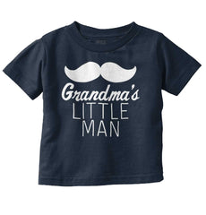 Grandma's Little Man Infant Toddler T Shirt-Direct To Garment Print-Brisco Baby