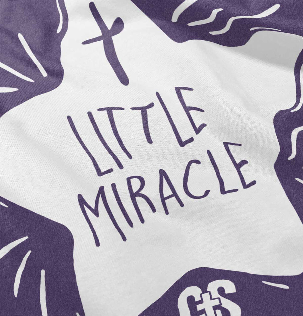 Little Miracle Toddler Football Jersey Tee-Direct To Garment Print-Brisco Baby