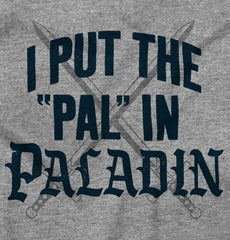 Put The Pal In Paladin Dungeons Toddler Football Jersey Tee-Direct To Garment Print-Brisco Baby