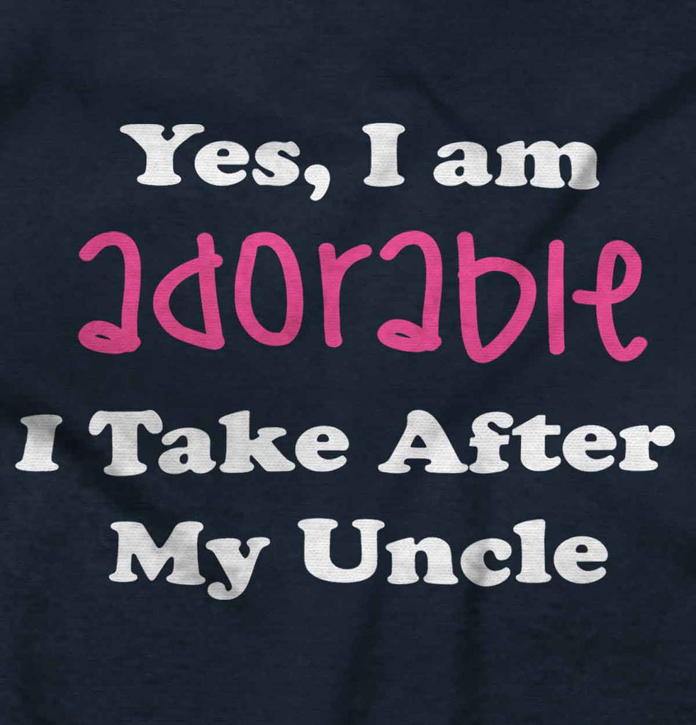 Adorable After Uncle Infant Toddler T Shirt-Direct To Garment Print-Brisco Baby