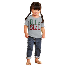 Elf Size Infant Toddler T Shirt-Direct To Garment Print-Brisco Baby