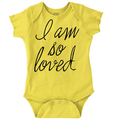 So Loved Romper Bodysuit-Direct To Garment Print-Brisco Baby