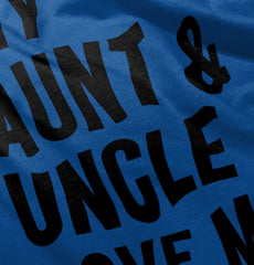 Aunt And Uncle Love Me Romper Bodysuit-Direct To Garment Print-Brisco Baby