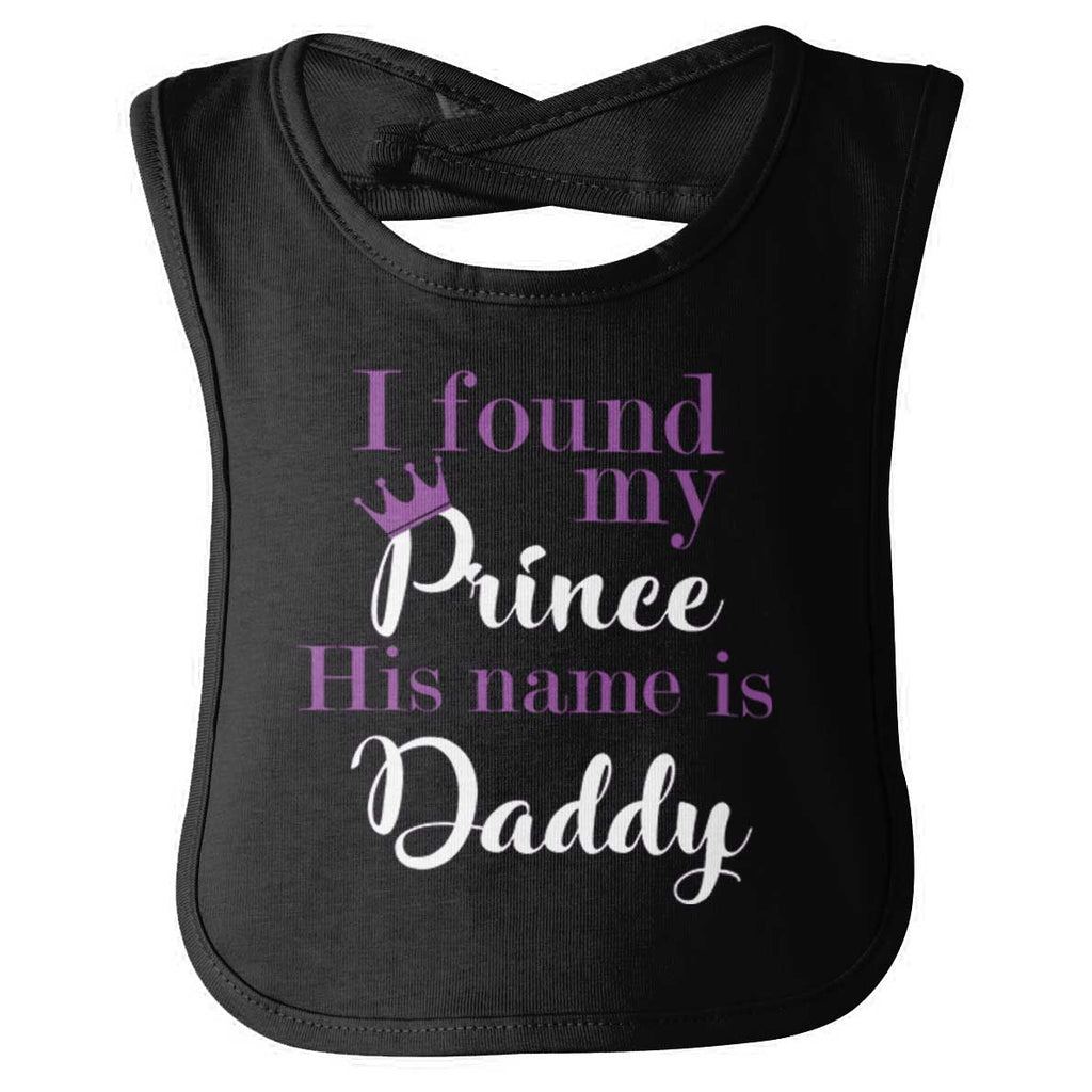 Prince Daddy Infant Baby Bib-Direct To Garment Print-Brisco Baby