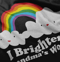 Brighten Grandma's World Infant Baby Bib-Direct To Garment Print-Brisco Baby