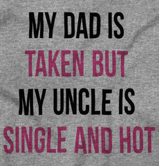 Dad Taken Uncle Sing Toddler Football Jersey Tee-Direct To Garment Print-Brisco Baby