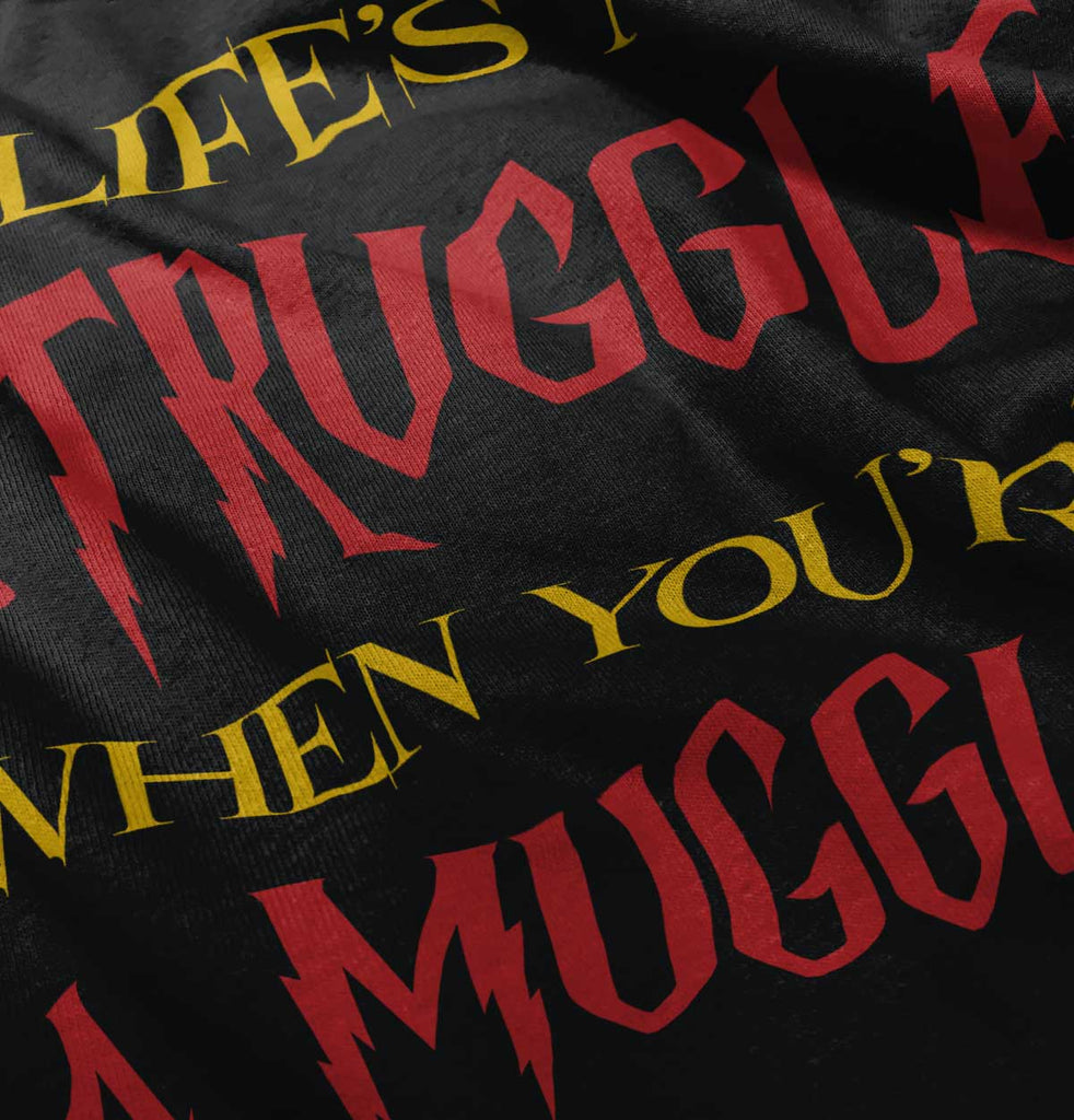 Struggle When Muggle Romper Bodysuit-Direct To Garment Print-Brisco Baby