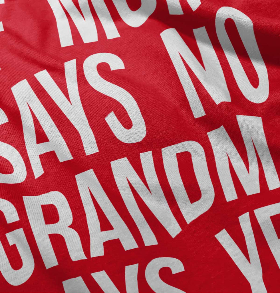 Grandma Says Yes Romper Bodysuit-Direct To Garment Print-Brisco Baby