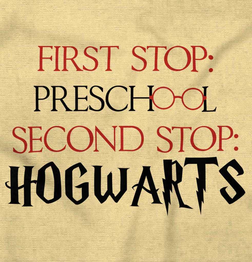 Preschool Hogwarts Romper Bodysuit-Direct To Garment Print-Brisco Baby