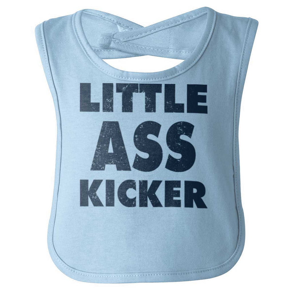 Ass Kicker Infant Baby Bib-Direct To Garment Print-Brisco Baby