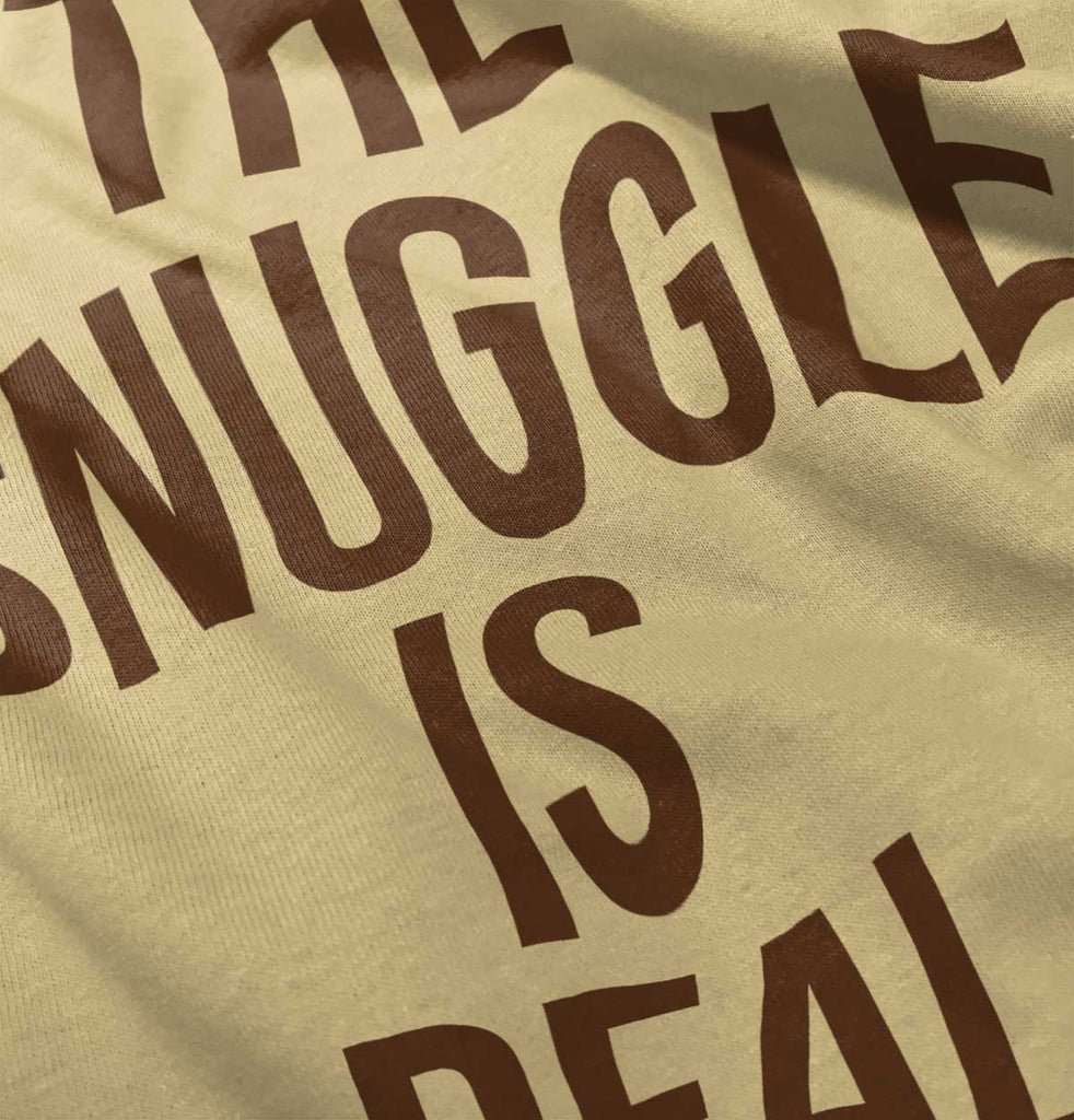 The Snuggle Is Real Romper Bodysuit-Direct To Garment Print-Brisco Baby