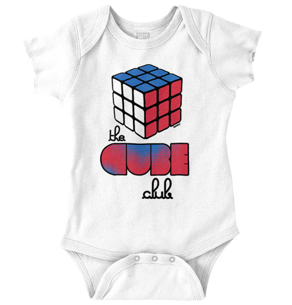 Rubik's Cube Club Romper Bodysuit-Direct To Garment Print-Brisco Baby