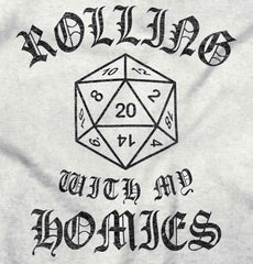 Rolling With My Homies Dungeons Toddler Baseball-Direct To Garment Print-Brisco Baby