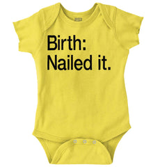 Nailed It Romper Bodysuit-Direct To Garment Print-Brisco Baby