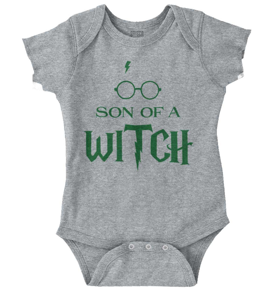 Son Of A Witch Romper Bodysuit-Direct To Garment Print-Brisco Baby