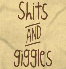 Shits and Giggles Romper Bodysuit-Direct To Garment Print-Brisco Baby