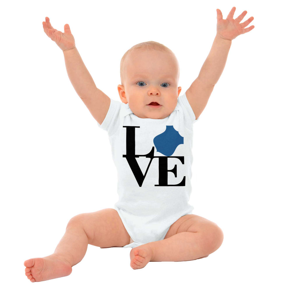 Love Badge Romper Bodysuit-Direct To Garment Print-Brisco Baby