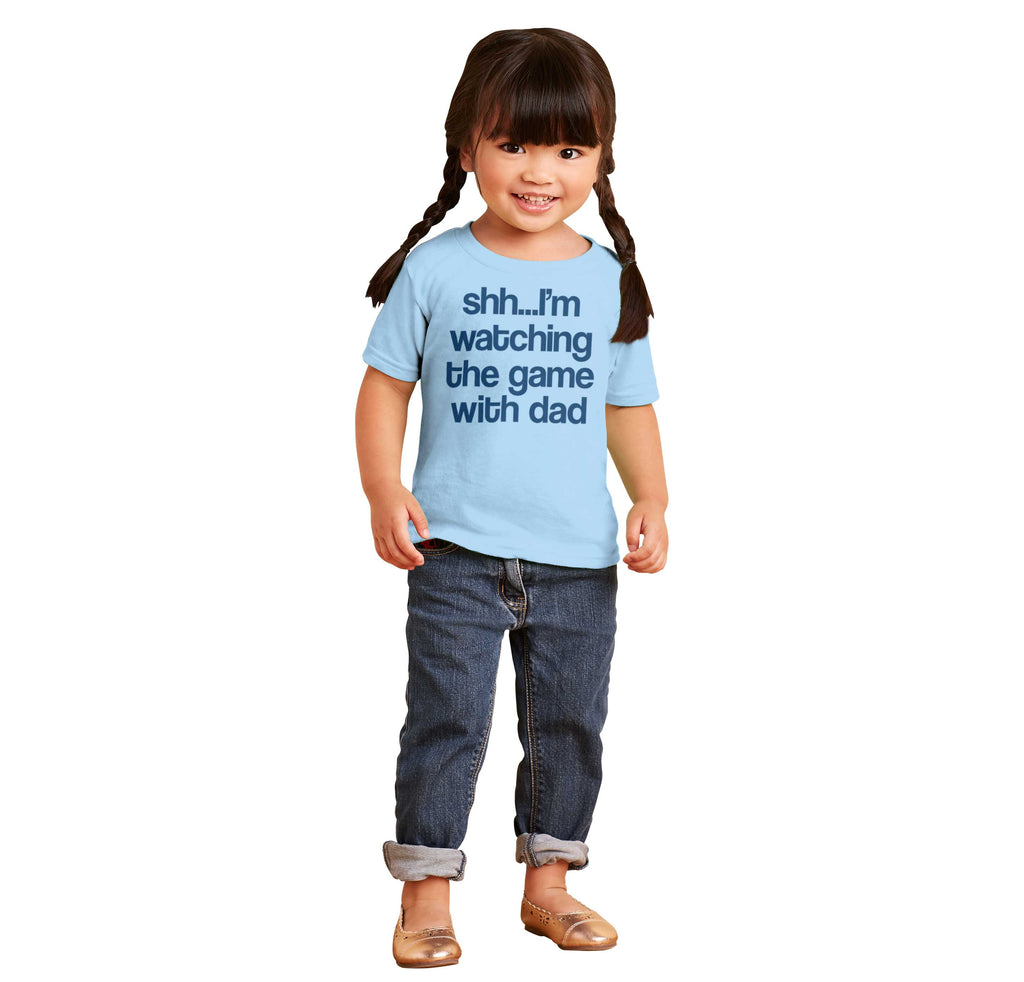 Watching the Game Infant Toddler T Shirt-Direct To Garment Print-Brisco Baby