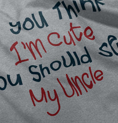 See My Uncle Raglan Romper Bodysuit-Direct To Garment Print-Brisco Baby