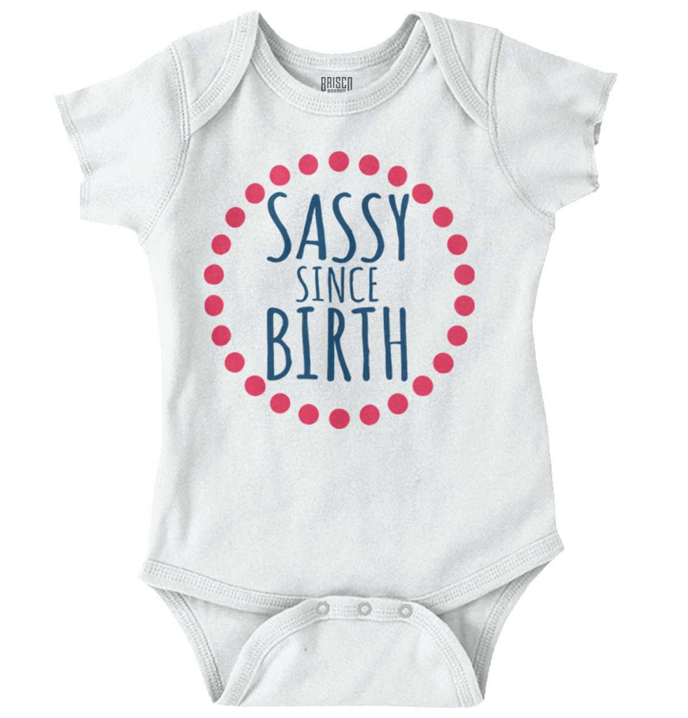 Sassy Since Birth Romper Bodysuit-Direct To Garment Print-Brisco Baby