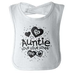 Auntie Loves Me Infant Baby Bib-Direct To Garment Print-Brisco Baby