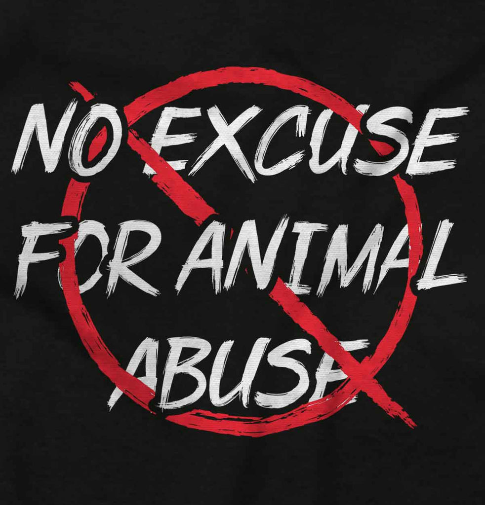 No Animal Abuse Infant Toddler T Shirt-Direct To Garment Print-Brisco Baby