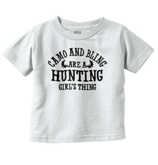 Camo Bling Hunting Thing Infant Toddler T Shirt-Direct To Garment Print-Brisco Baby