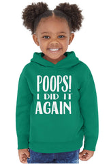 Poops I Did It Again Toddler Pullover Hoodie-Direct To Garment Print-Brisco Baby